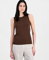 Anne Klein Women's Scallop-Trim Sleeveless Top