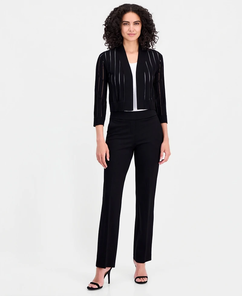 Anne Klein Petite Open-Front Cardigan Sweater