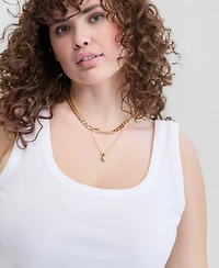 On 34th Trendy Plus Double Scoop-Neck Tank, Macy's Exclusive