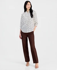 Anne Klein Petite Y-Neck Pull-On Top