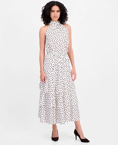 Anne Klein Petite Tiered Pull-On Midi Skirt