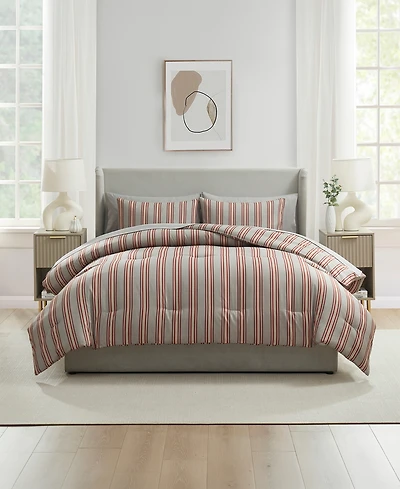 Nestl Luxury Soft Modern Striped Design -Pc. Comforter Set
