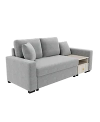 Streamdale Furniture Modern Sofa Couch 79.3" Modular Upholstered with Storage Armrest