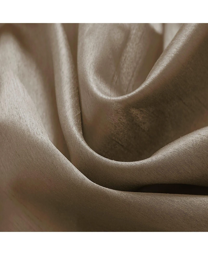 Rt Designers Collection 100% Polyester 82 Gsm Faux Silk Nikki Rod Pocket Curtain Panel 54" x 84"