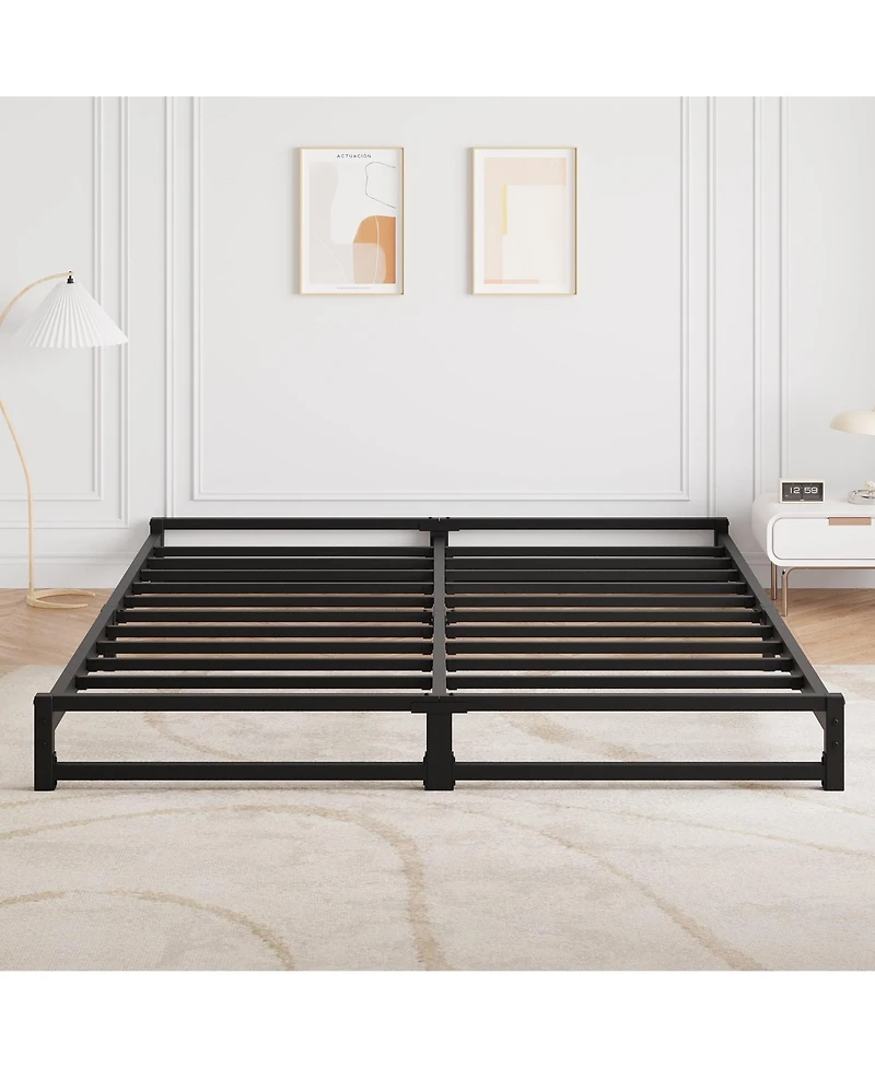gaomon Metal Platform Bed Frame with Steel Slats Support, Mattress Foundation, Easy Assembly