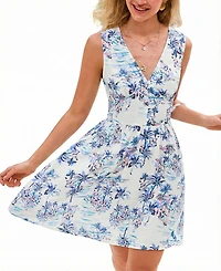 Cupshe Women's Missing the Beach Tropical Mini Dress