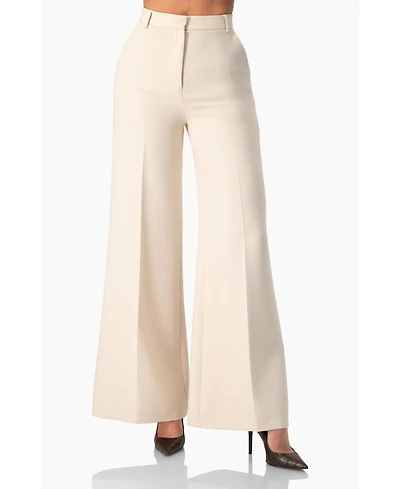 Ivonne Women's Wide-Leg Straight Pants
