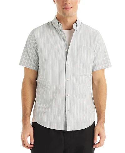 Nautica Men's Short Sleeve Stripe Shirt