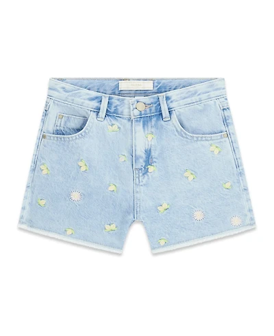 Guess Girls' 7-16 Denim Embroidered Shorts