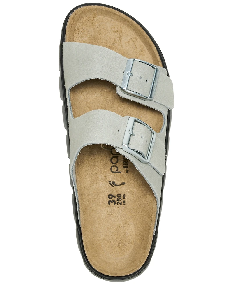 Birkenstock Women's Arizona Platform Suede Leather Sandals from Finish Line