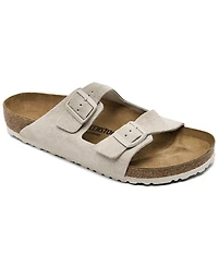 Birkenstock Men's Arizona Suede Leather Soft Footbed Sandals from Finish Line