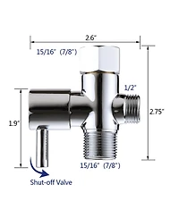 Rainsken Handheld Toilet Bidet Sprayer Set Kit, Self Cleaning Hand Stainless Steel Bidet faucet for Bathroom