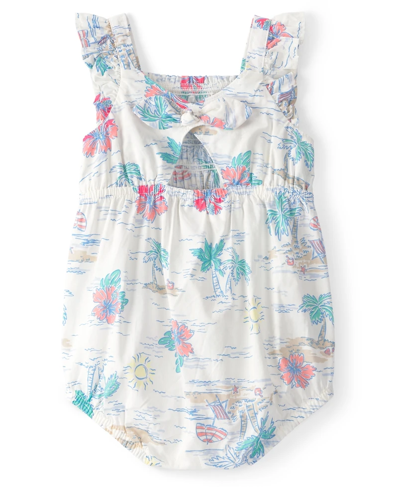 Carter's Baby Girls' Tropical Beach Sleeveless Romper