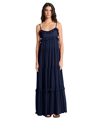 Michael Kors Women's Sleeveless Tiered Maxi Dress