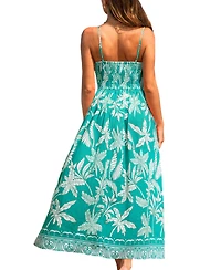 Cupshe Women's What a Vibe Tropical Maxi Beach Dress
