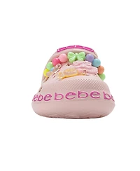 Bebe Toddler Lightweight Eva Clogs - Slip On Comfy Shoes with Bracelet and Charms