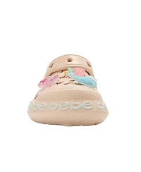 Bebe Big Girls Lighweight Eva Clogs - Slip On Comfy Shoes with Charms