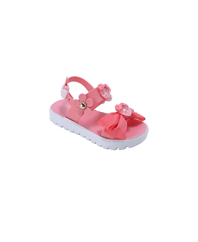 Bebe Toddler Pcu Sandal with Bow and Charms