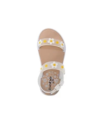 Bebe Toddler Pcu Sandal with Flowers