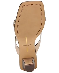 Dolce Vita Women's Brevel Vinyl Jelly Thong Low Block Heel Dress Sandals