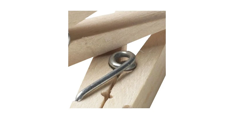 Household Essentials Classic Birchwood Clothespins, Bag of 50