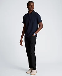 Kenneth Cole Men's Solid Button Placket Polo Shirt