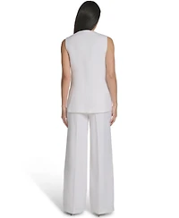 Calvin Klein Women's Button-Front Vest Jacket