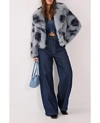 Nasty Gal Women's Cow Fur Collar Jacket