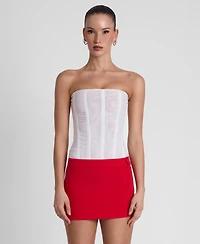 Leau Women's Classic Column Micro Mini Skirt