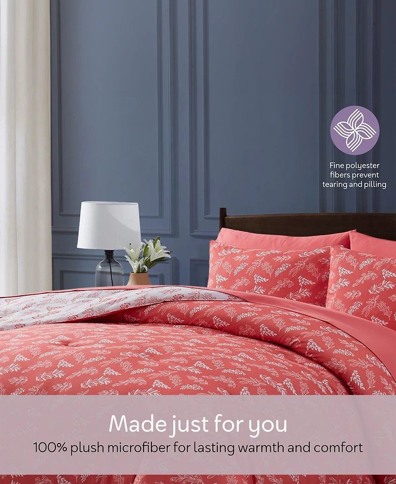 Nestl Luxury Soft Botanical Design 5-Pc. Comforter Set