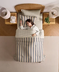 Nestl Luxury Soft Modern Striped Design 5-Pc. Comforter Set