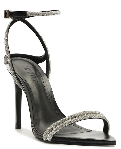 Schutz Women's Skye Shine Stiletto Heel Sandals