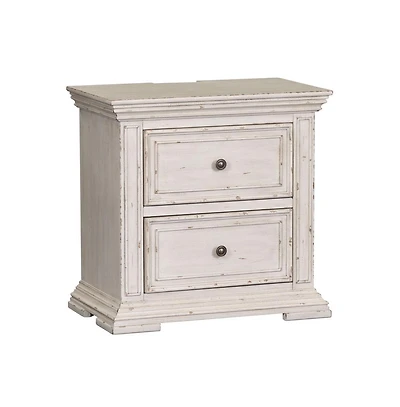 Liberty Furniture Industries, Inc Big Valley Bedside Chest w/ Charging Station