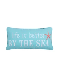 Levtex Life Is Better By The Sea Decorative Pillow, 12" x 24"