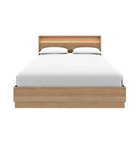 Nexera Harlow Slatted Bedframe and Headboard with Integrated Light