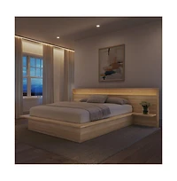 Nexera Extended Headboard with Integrated Shelves