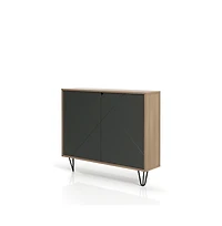 Nexera Slim 2-Door Storage Accent Cabinet