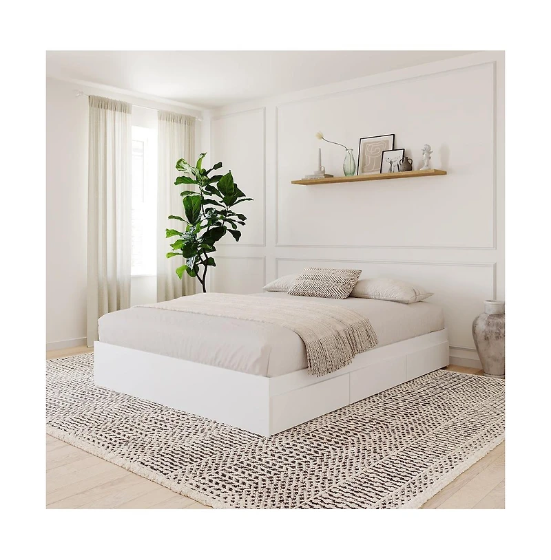 Nexera 3-Drawer Storage Bed Frame