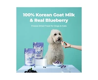 Doggy University It's Goat! Strawberry! Freeze-Dried Goat Milk, Sweet Potato, Strawberry Snack for Dogs and Cats, 1.76 oz