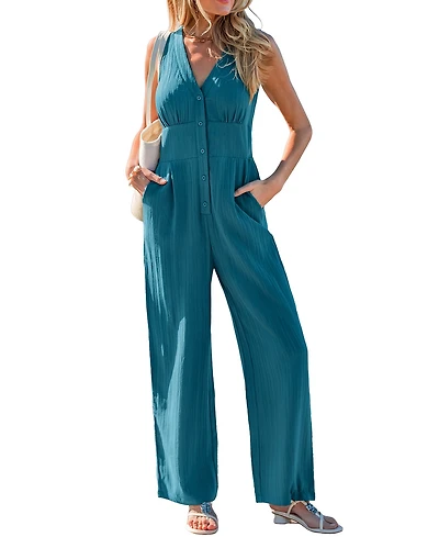 Cupshe Women's Out of Sight Blue Jumpsuit