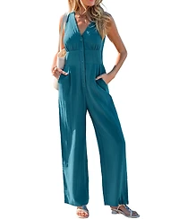 Cupshe Women's Out of Sight Blue Jumpsuit