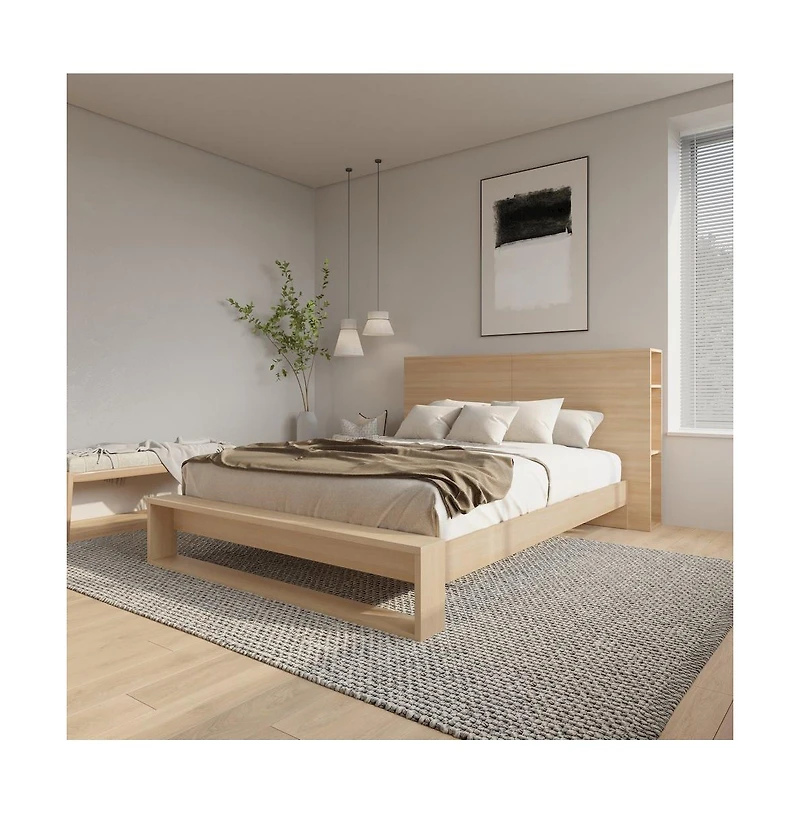 Nexera Tate Headboard and Slatted Bedframe.