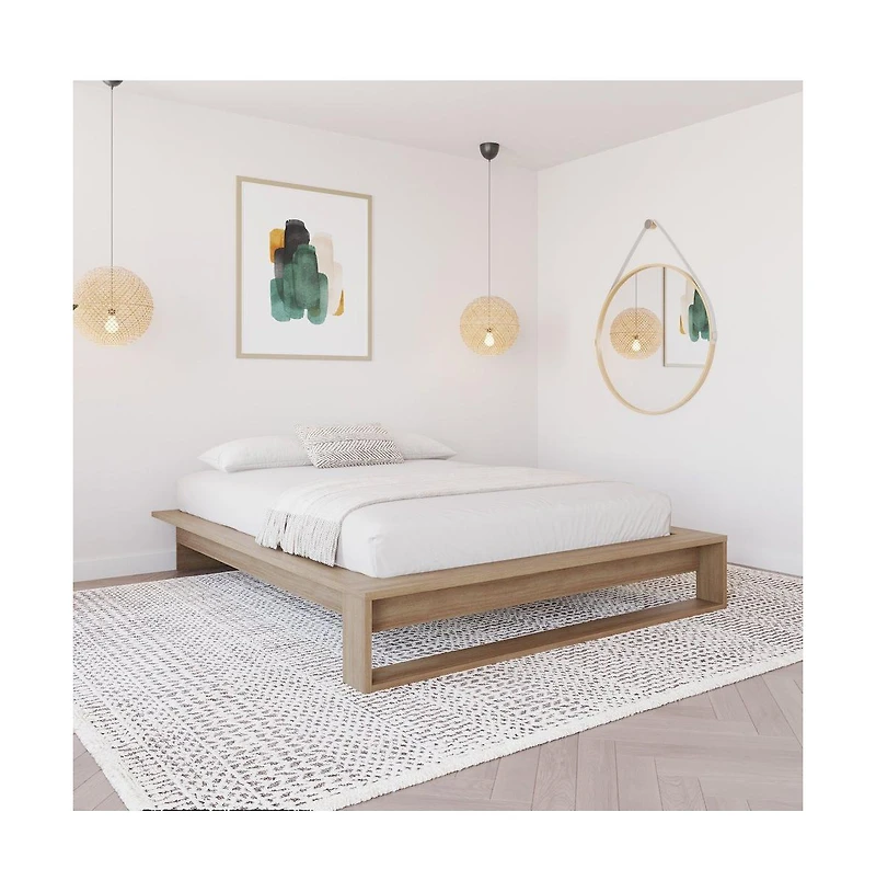 Nexera Lido Platform Bed with Slats