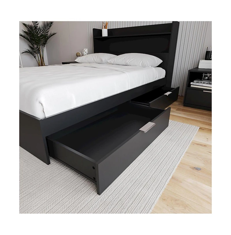 Nexera Hunter 2-Drawer Storage Bed