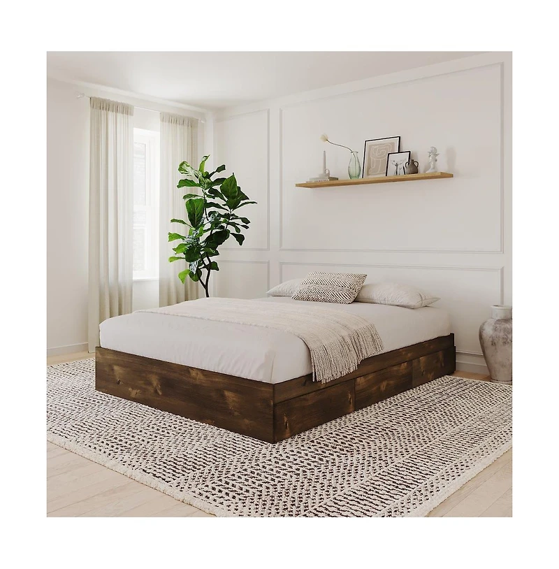Nexera 3-Drawer Storage Bed Frame