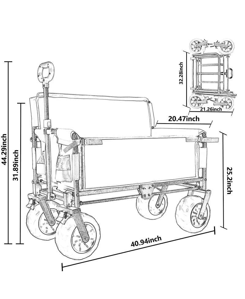 Rainsken Folding Wagon