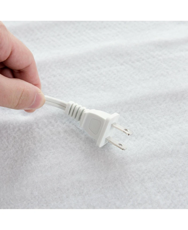 76” x 54” Full Size Heated Mattress Pad with 9 Heating Levels & 9H Timer, Dual Controllers