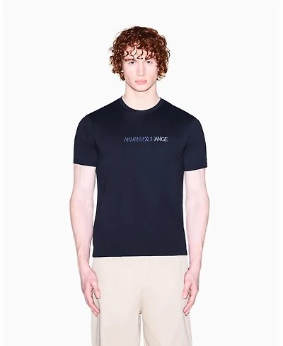 A|X Armani Exchange Men's Short Sleeve Rainbow Logo T-Shirt