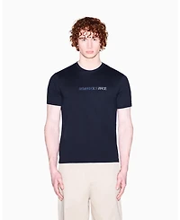 A|X Armani Exchange Men's Short Sleeve Rainbow Logo T-Shirt