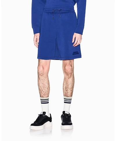 A|X Armani Exchange Men's Elevated Logo Fleece Shorts